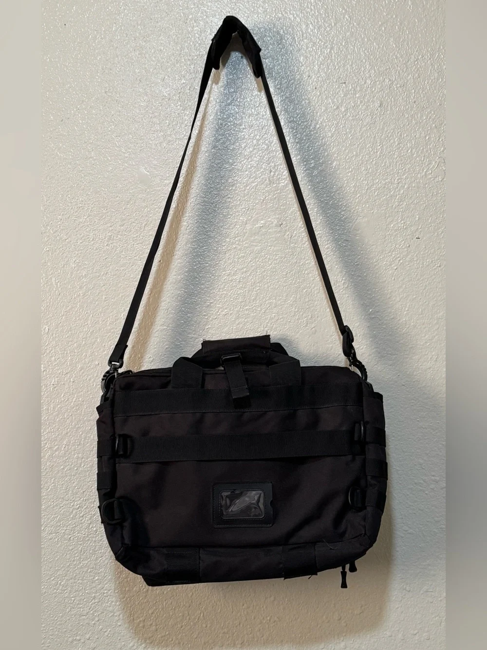Men’s Black Tactical Military Messenger LapTop Briefcase Work Everyday Bag